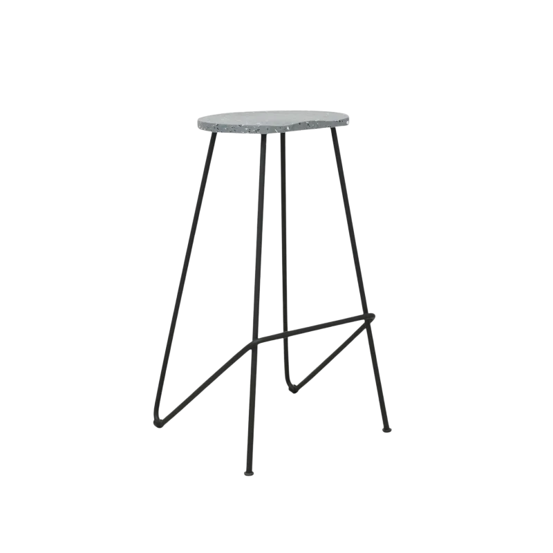 Bar Stool Gray Fungi