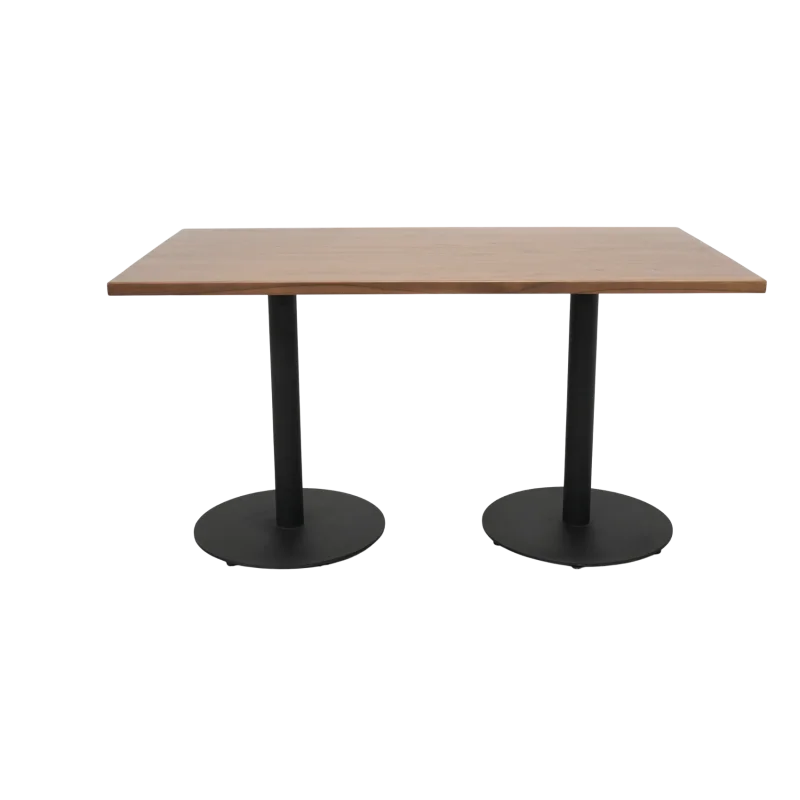 Long Square Table With Metal Base